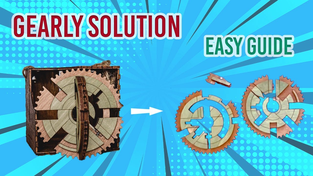 Gearly: 3D Gear Labyrinth Puzzle Assembly Solution