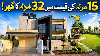 Best Price 32 Marla Luxury House with lawan for sale in Bahria town Rawalpindi 
