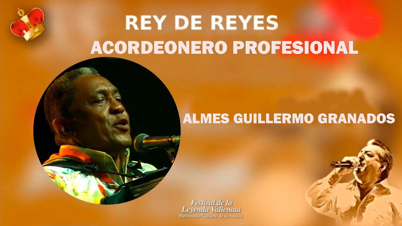 55 FESTIVAL DE LA LEYENDA VALLENATA  REY DE REYES ALMES GUILLERMO GRANADOS GANADOR DEL PRIMER PUESTO