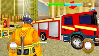 【GAME】| 🎮ขับรถดับเพลิงวิ่งลุยดับไฟรอบเมือง | Fire Fghter 3D The City Hero | 3IN1【MOBILE GAMEs】❤️ screenshot 4