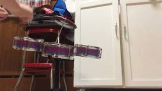Trying out a $5 drum kit from Five Below