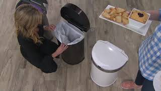 Simplehuman 45 Liter Stainless Steel Sensor Trash Can With Liners On Qvc
