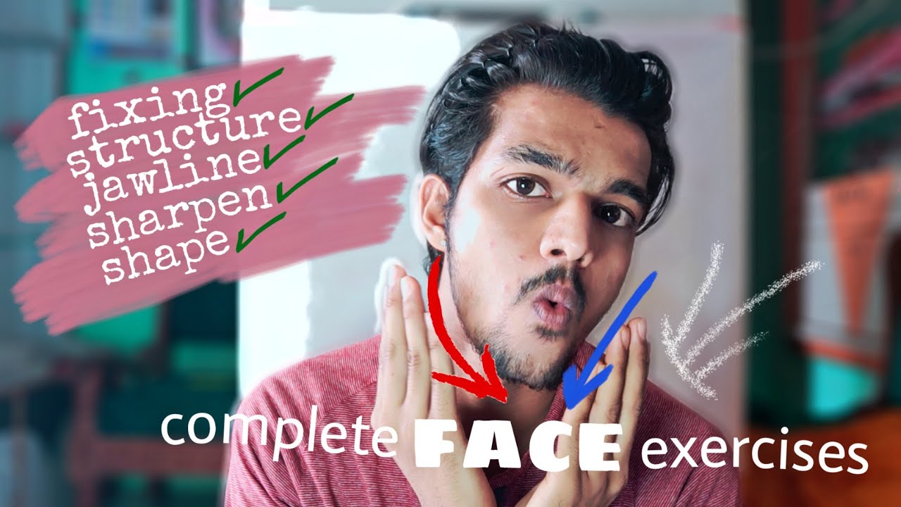 powerful complete FACE or JAWLINE exercises ! YouTube