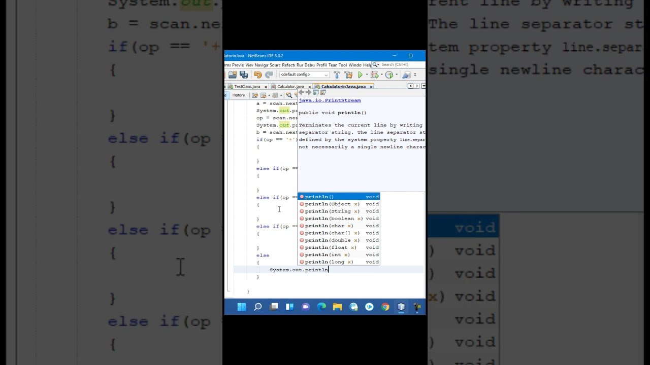 Write a Program to Build a Simple Calculator in Java #Shorts