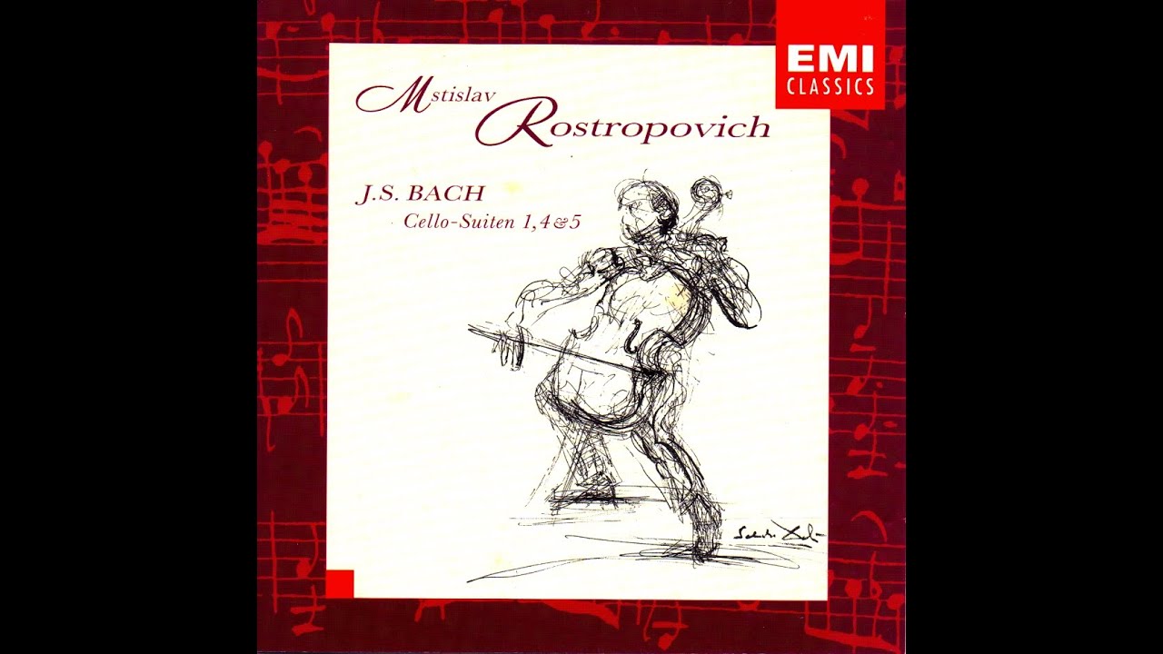 Rostropovich Bach, J S Cello Suites 1, 4, & 5 Disc 1 - YouTube