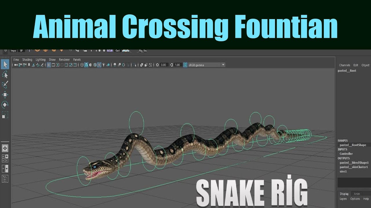 Long Slide Game in Blender |Animal Crossing Fountain