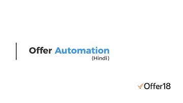Offer Automation and How to use it - Offer18 (Hindi)