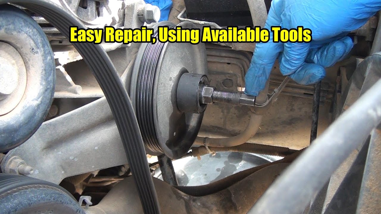 1994 to 2004 Mustang Power Steering Pump Replace - YouTube