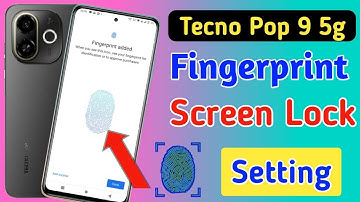 Tecno pop 9 5g fingerprint screen lock/Tecno pop 9 5g fingerprint kaise lagaen/fingerprint sensor