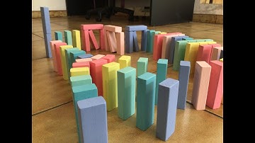 Jenga block dominoes!