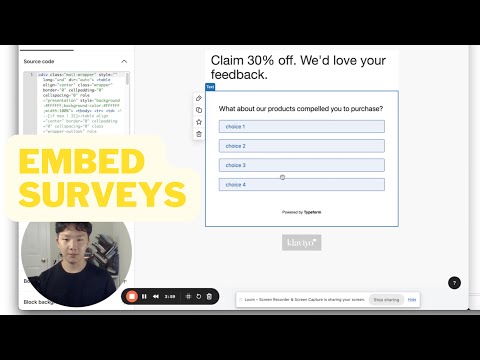How to Embed Surveys in Emails with Klaviyo (Ecommerce)