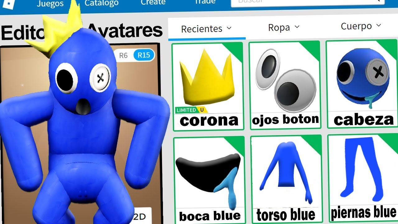 Радужные друзья картинки roblox синий