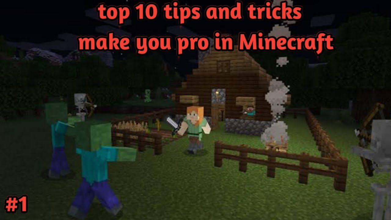 top 10 tips and tricks make you pro in Minecraft part 1 - YouTube