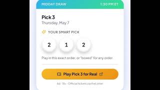 Pick 3 Midday Picks for Thursday May 7 - TheLotto.Life