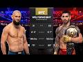 Khamzat Chimaev vs Ilia Topuria Full Fight - UFC Fight Of The Night