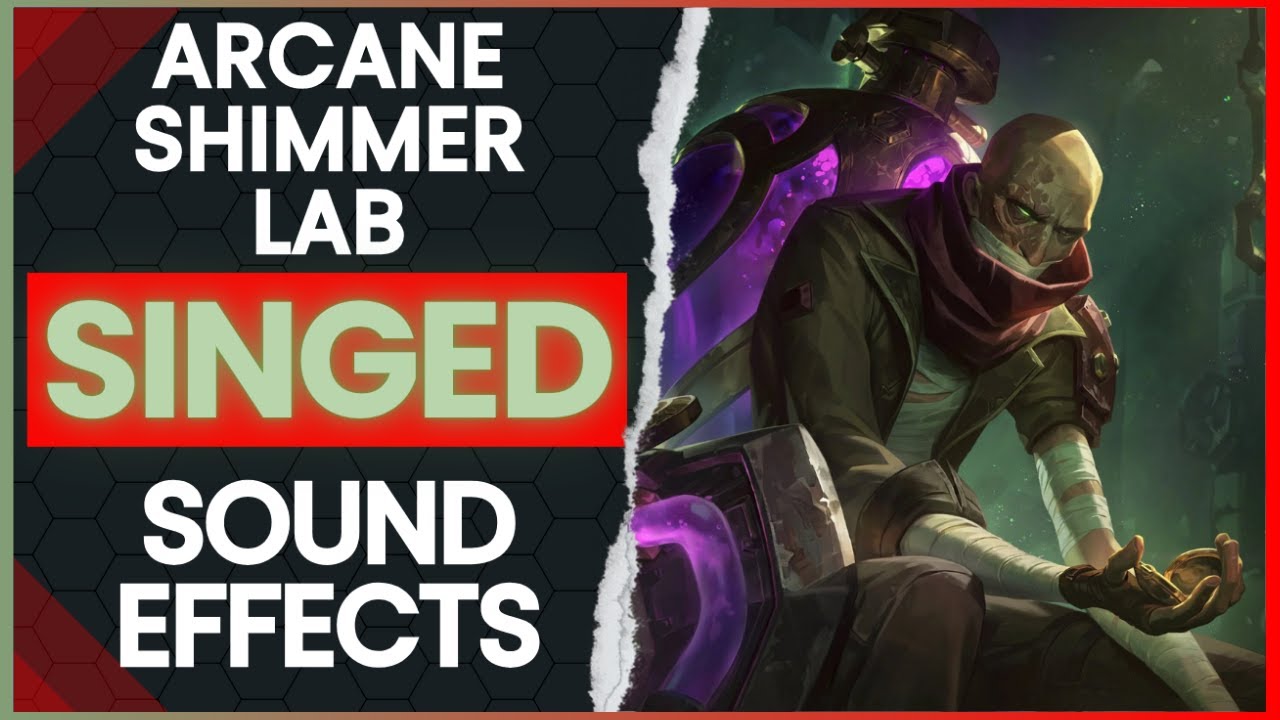 Arcane Shimmer Lab Singed PBE Abilities | League of Legends SFX - YouTube