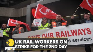 UK: Rail workers on strike for the 2nd day, hits travel plans | World News | English News | WION