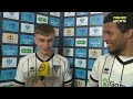 Dunfermline's Matty Todd and Olly Thomas react to Scottish Cup win over Aberdeen