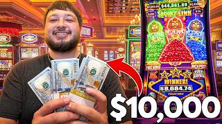 I Gambled $10,000 On 5 Different Slot Machines!!!