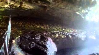Walking in the Rosh Hanikra grottoes, North Israel, on 20130901 2/4