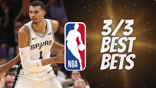 7 Best NBA Player Prop Picks, Bets, Parlays, Predictions for Today Sunday March 3rd 3/3