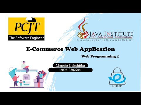 Web Project Task 30 | 1st year | Semester 01 | Java Institute | eShop Web Application