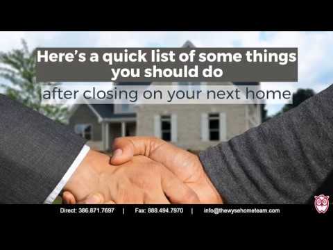 10 Things To Do After Buying a Home - YouTube