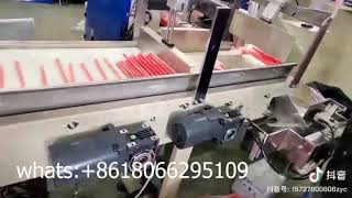 Individual Drinking Straw Paper Wrapped Packing Machine+200pcs Group straws packing machine