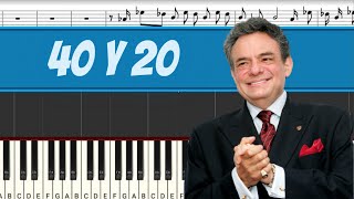 José José - 40 Y 20 Piano Tutorial Midi