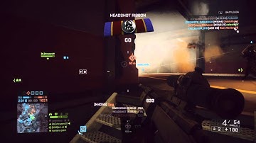Multi kill headshot sniper | BF4 PS4