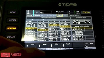 Kết nối Midas M32, M32R với Card DN32 WSG