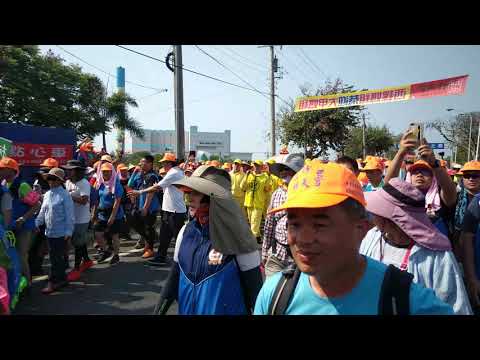 2019白沙屯進香（媽祖進西螺大橋，大太陽下香燈腳還是超多）第3天