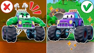 Help! ANGRY HULK MONSTER TRUCK needs new lights|Emergency Vehicles for Kids|Car Repair screenshot 4