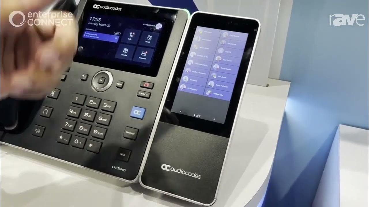 EC 2022 AudioCodes Presents C455HD Phone for Microsoft Teams With