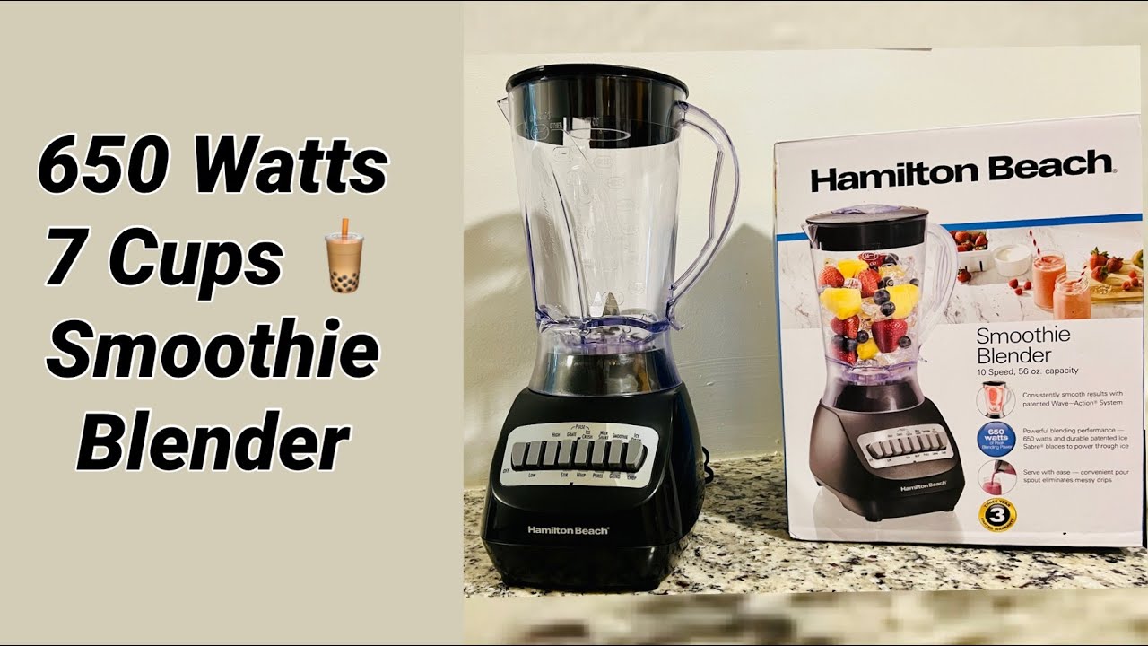 Hamilton Beach Smoothie Electric Blender with 10 Speeds, 56 oz