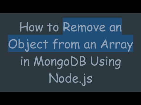 How to Remove