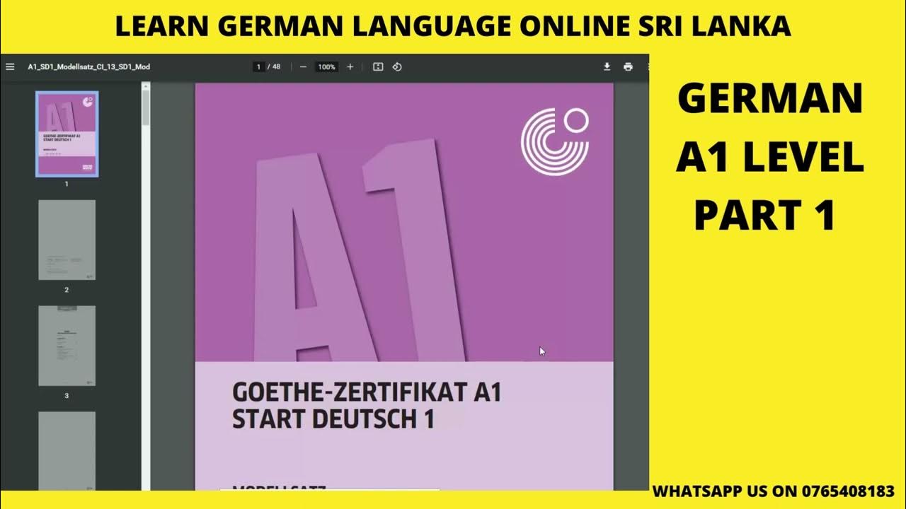 GERMAN A1 EXAM PAPER STRUCTURE PART 1 YouTube german-a1-exam-paper-structure-part-1-youtube