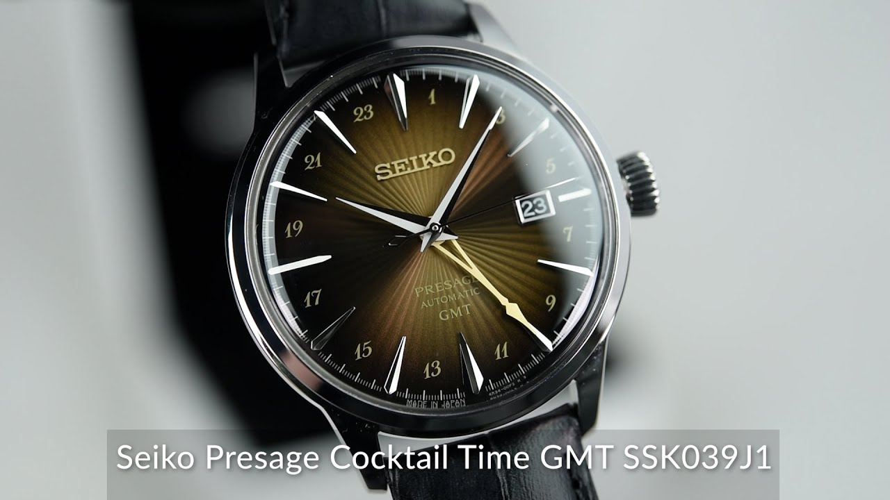 Seiko Presage Cocktail Time GMT SSK039J1 - YouTube