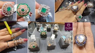 Malabar Diamond cocktail rings, Solitaire rings starts @83,000rs/- with code & price 💕