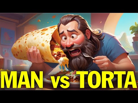 Beard Meets Food vs BIG TORTA 100$ Food Challenge | First Time Reaction