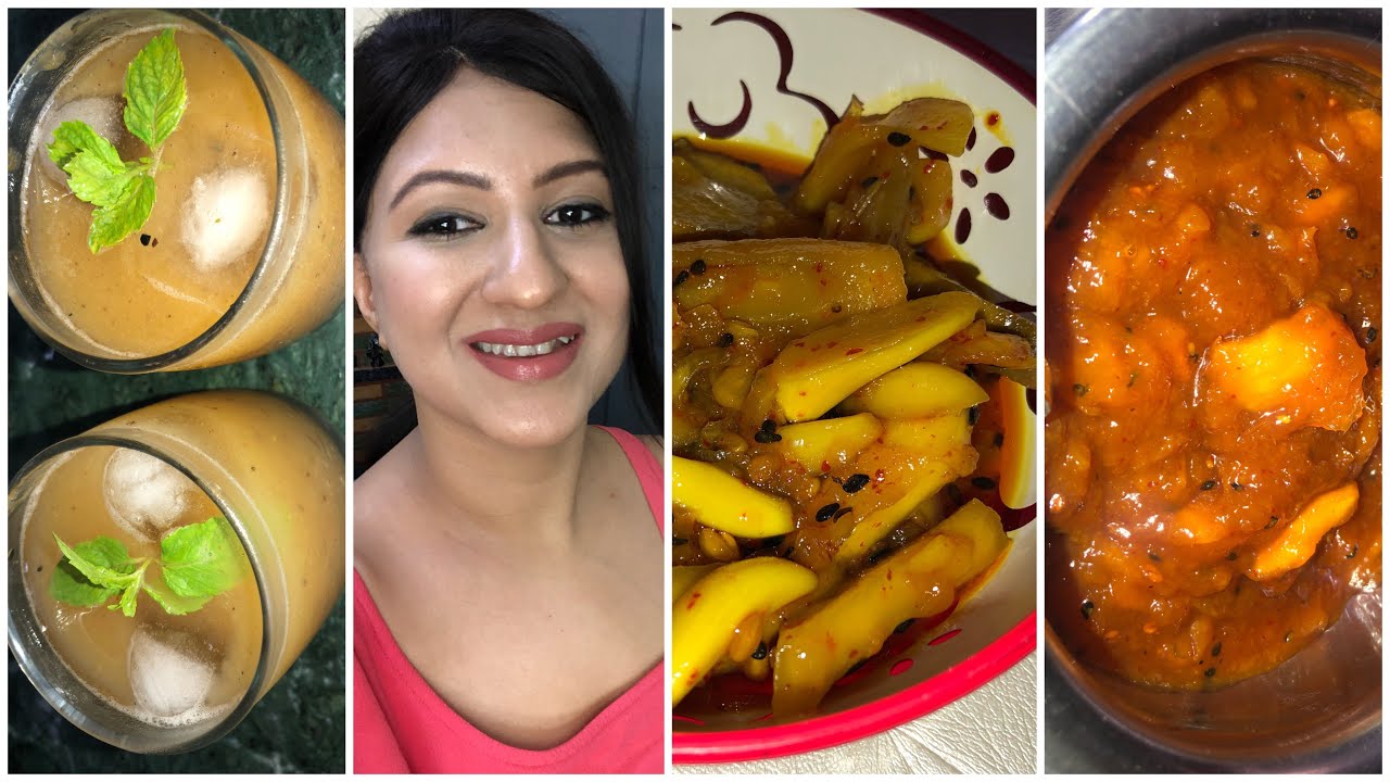 Raw Mango Recipes | Gudamba | Ambi lehsun ka achaar | Aam Panna | My weight loss recipe | Daily food