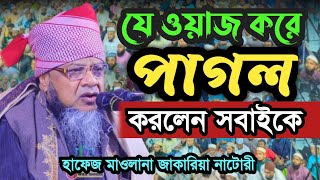 যে ওয়াজ করে পাগল করলেন সবাইকে। হাফেজ মাওলানা জাকারিয়া নাটোরী সাহেব। Hafez mawlana jakariya natori