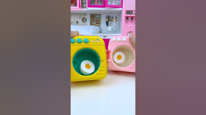 2 Washing Machine Eating Egg Set Toys, Satisfying Lily Toys Unboxing #kitchentoy  #washingmachine