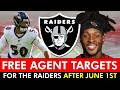 Raiders Free Agent Targets After NFL June 1st Deadline