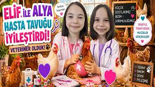 Elif İle Alya Veteriner Oldu Hasta Tavuk İyileşecek Mi