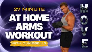 27 Minute Biceps and Triceps Workout | At Home Arm Workout with Stratton