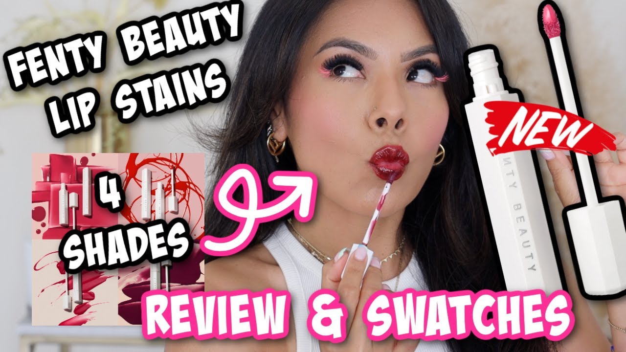 NEW Fenty Beauty Poutsicle Hydrating Lip Stains Lip Swatches & Review