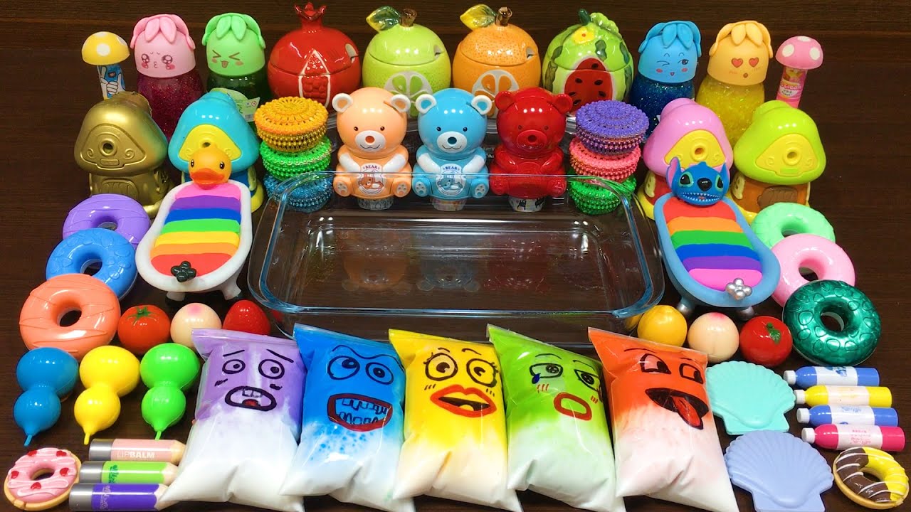 Making Slime With Funny Bags ! Mixing Makeup, Clay and More into Slime !! Satisfying Slime 