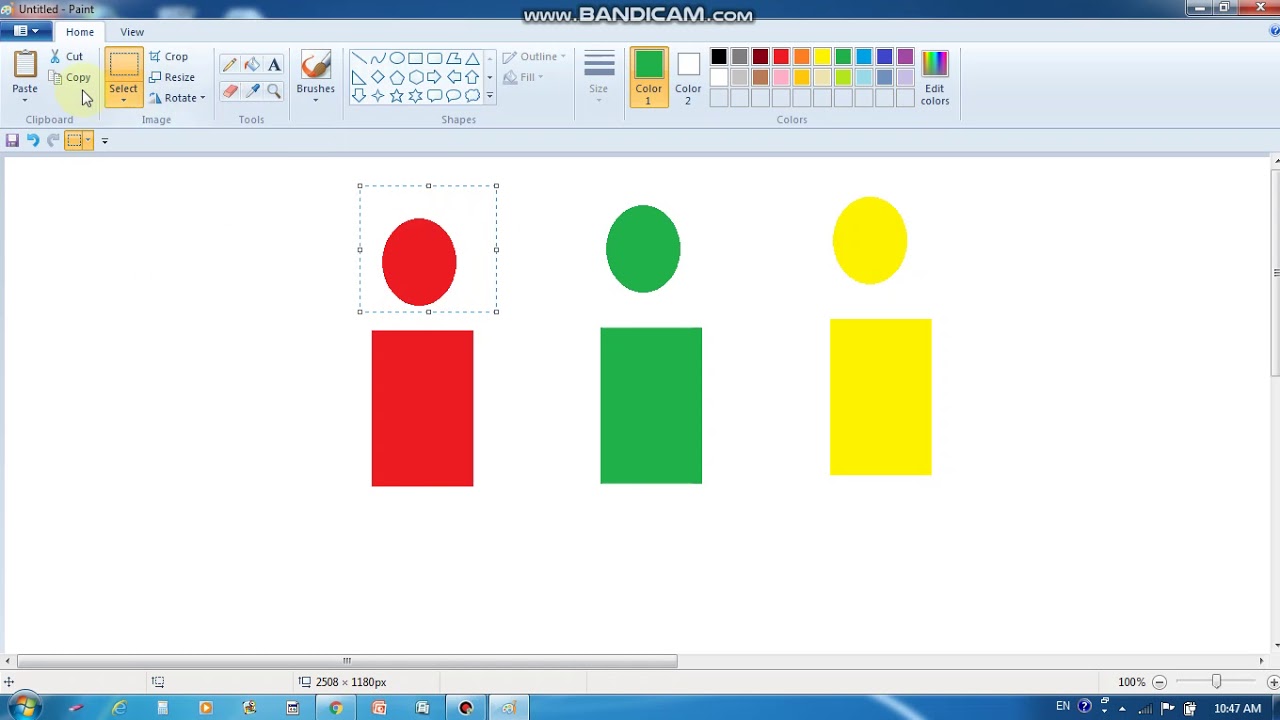 Grade 1:Paint program:(Video 1) Copy,Cut & Paste - YouTube