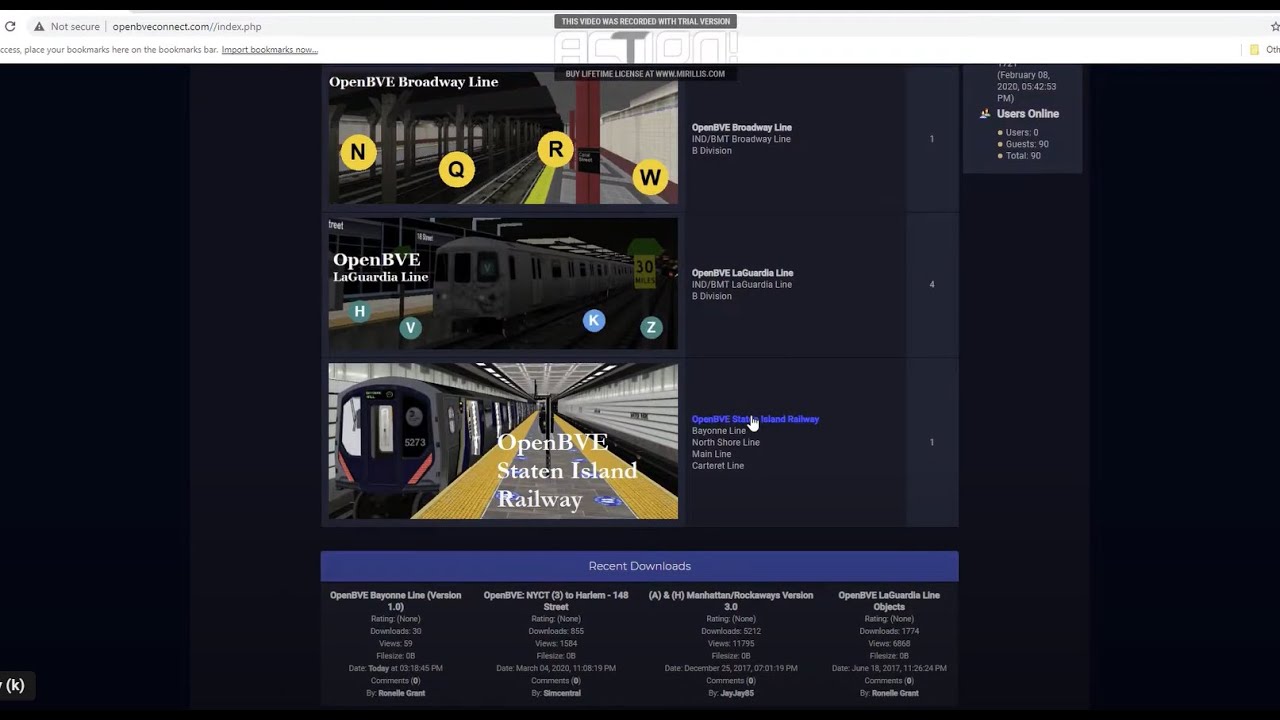 I was recording in this video how to download the OpenBVE Bayonne Line (Version 1.0) also the train.